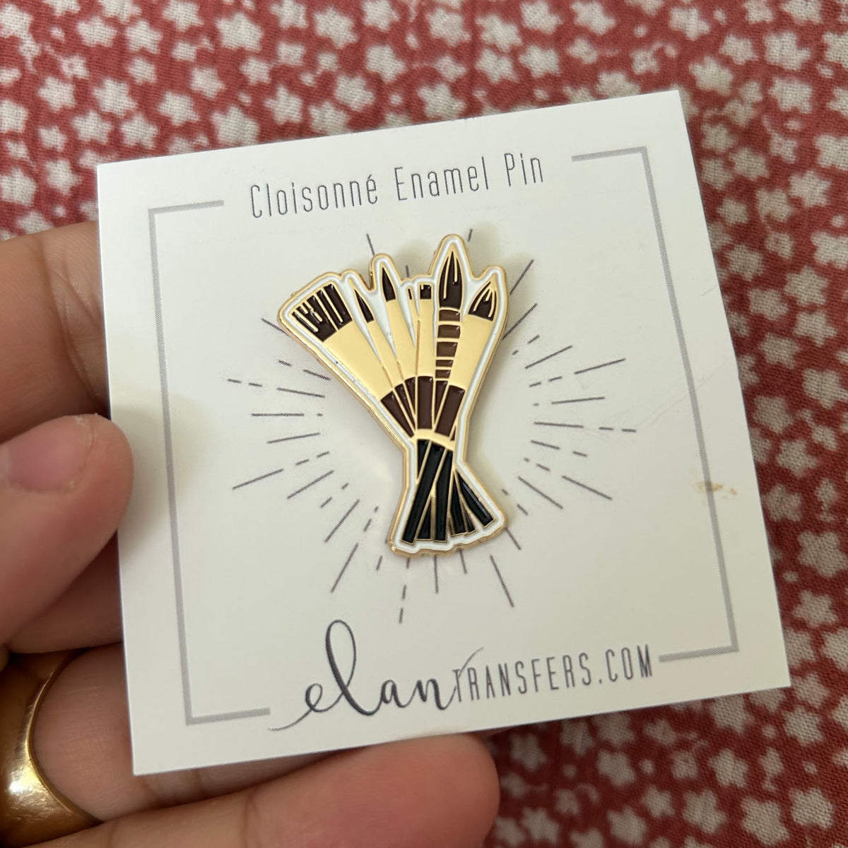 Isabey Brushes Enamel Pin