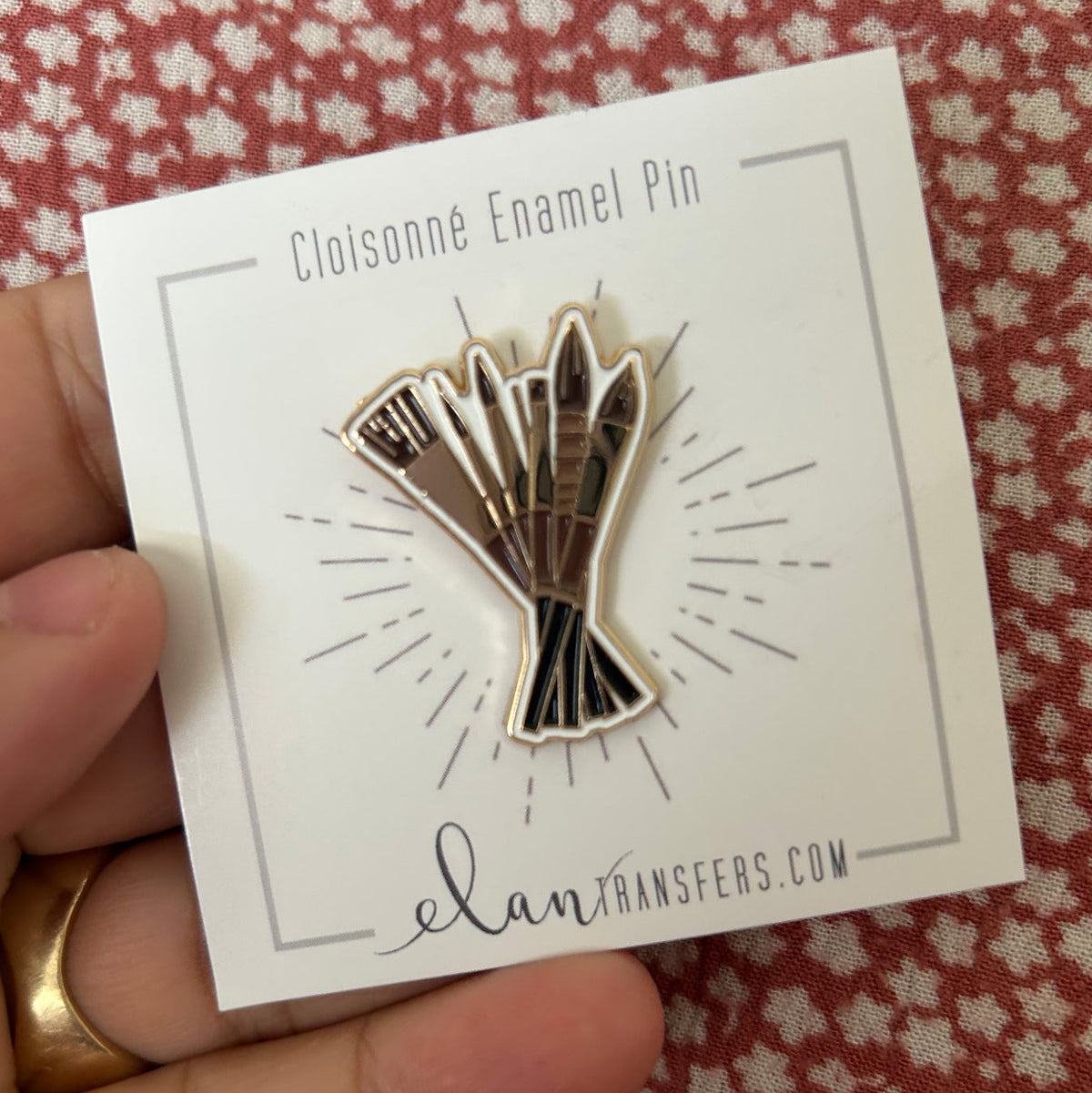 Isabey Brushes Enamel Pin