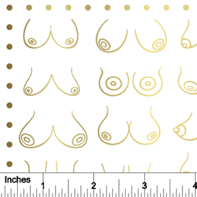 Boobies - 24K GOLD - Overglaze Decal Sheet