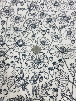 Poppies - Underglaze Transfer Sheet - Black