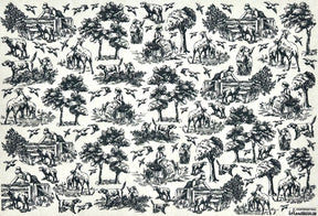 Countryside Toile - Underglaze Transfer Sheet - You Choose Color