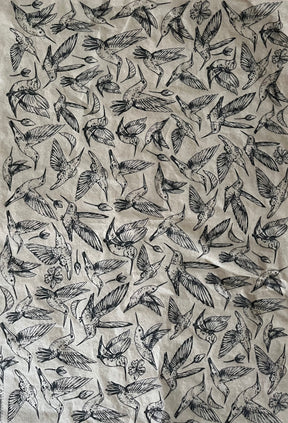 Hummingbirds - Underglaze Transfer Sheet - Black