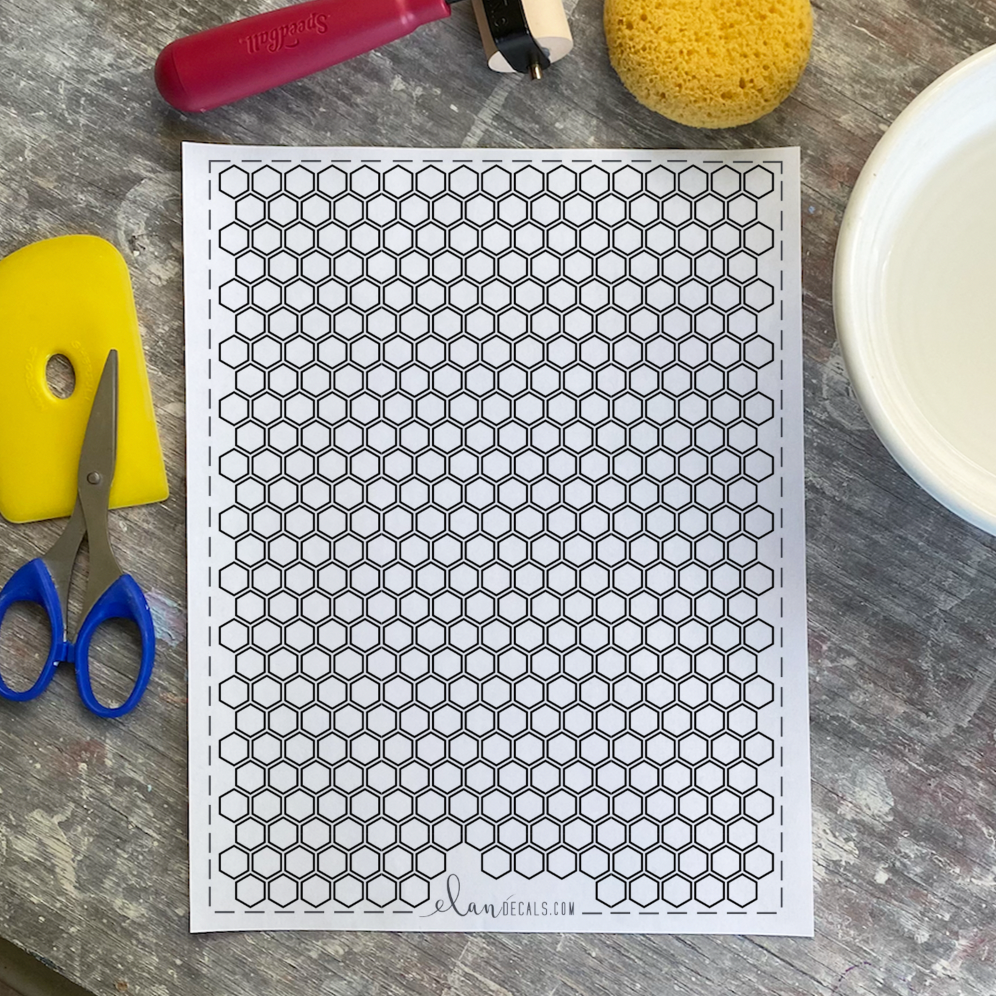 Honeycomb - Overglaze Decal Sheet