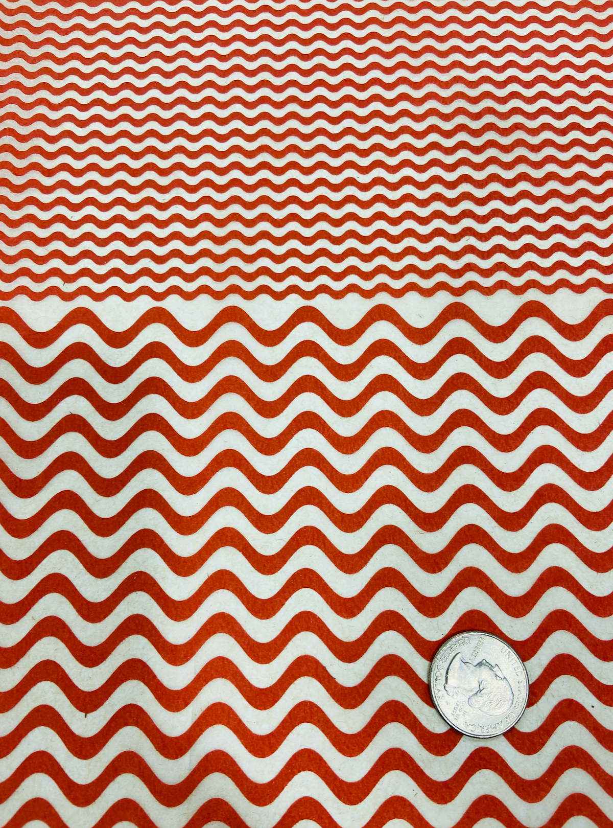 Wavy Lines - Underglaze Transfer Sheet - You Choose Color