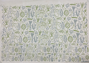 Vegetables - Underglaze Transfer Sheet - Multi Colored