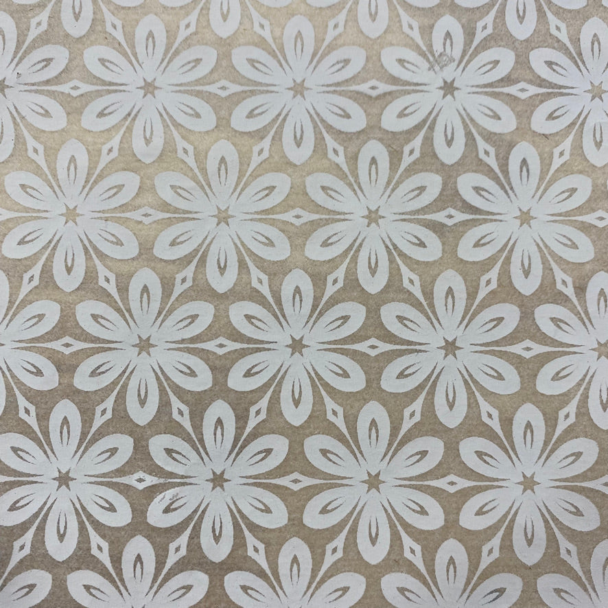 Floral Wallpaper - Underglaze Transfer Sheet - You Choose Color