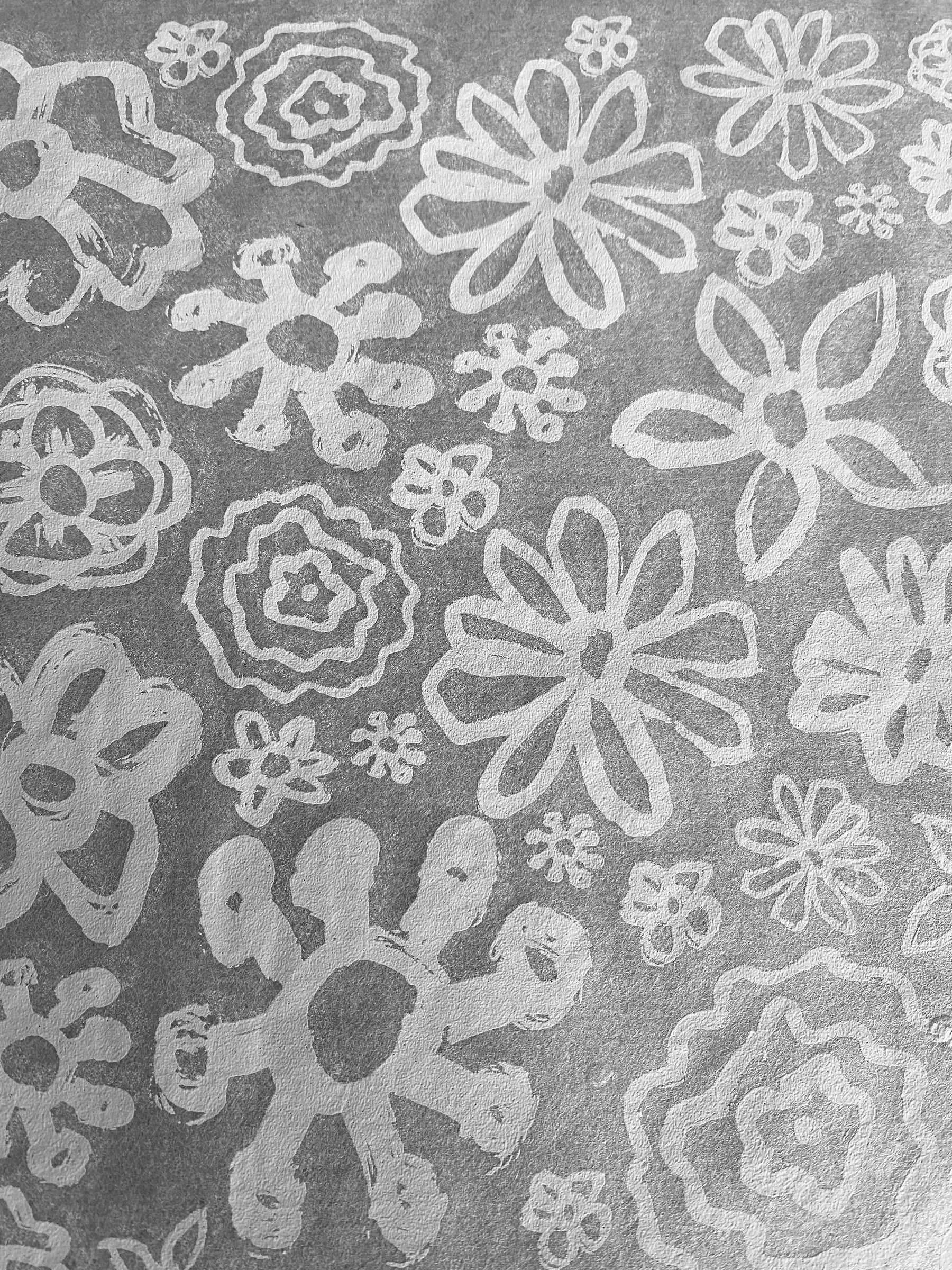 Ink Flower - Underglaze Transfer Sheet - You Choose Color