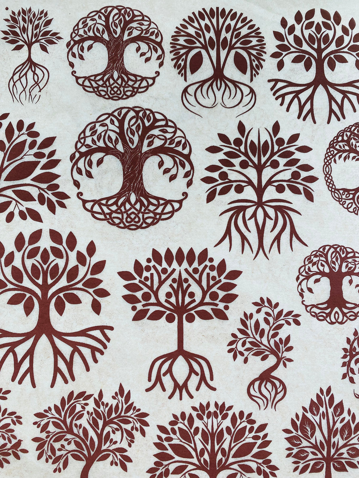 Yggdrasil - Underglaze Transfer Sheet - You Choose Color