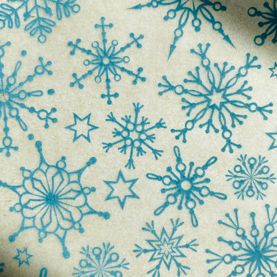 Snowflakes - Underglaze Transfer Sheet - You Choose Color