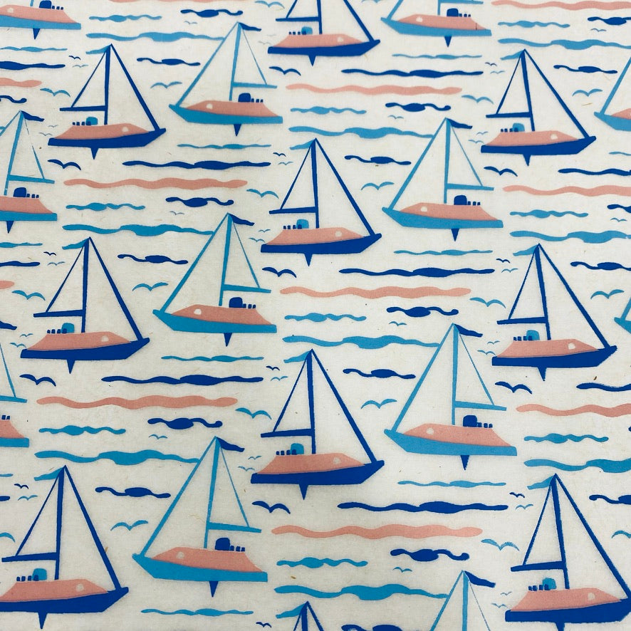 Sailboats - Underglaze Transfer Sheet - Multi Colored