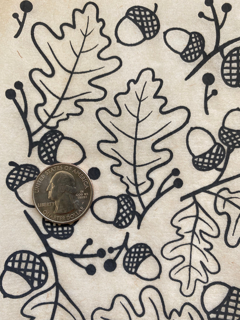 Acorns - Underglaze Transfer Sheet - You Choose Color