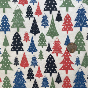 Holiday Trees - Underglaze Transfer Sheet - Multi Colored