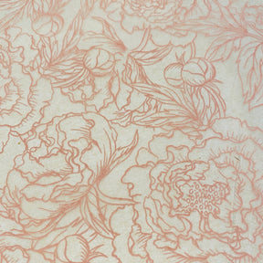 Peonies - Underglaze Transfer Sheet - You Choose Color