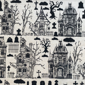 Haunted House - Underglaze Transfer Sheet - Black