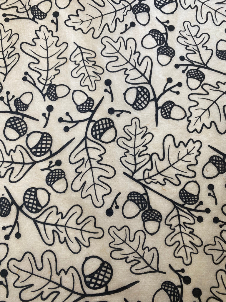 Acorns - Underglaze Transfer Sheet - You Choose Color