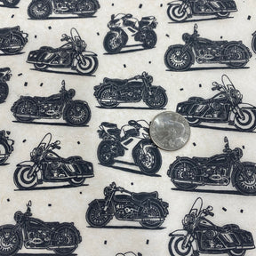 Motorcycles - Underglaze Transfer Sheet - Black