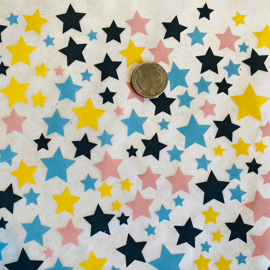 Multi Colored Stars - Underglaze Transfer Sheet