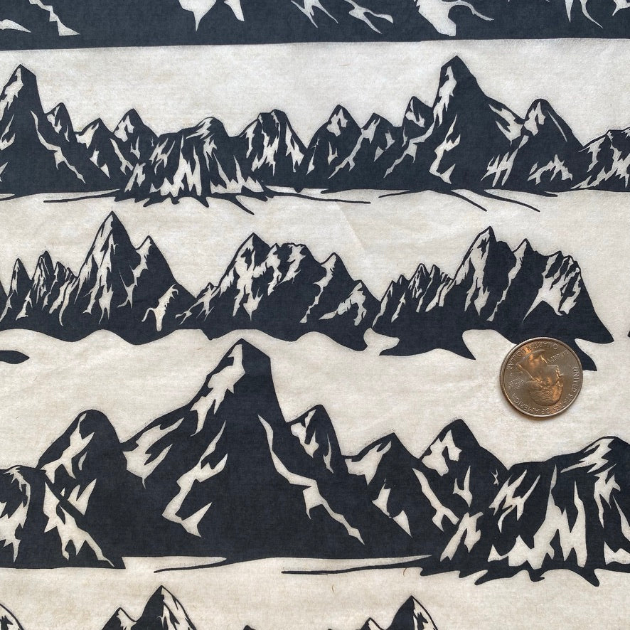 Mountains - Underglaze Transfer Sheet - You Choose Color