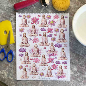 Buddah - Overglaze Decal Sheet