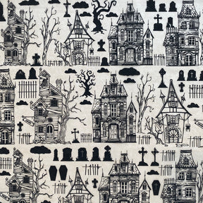 Haunted House - Underglaze Transfer Sheet - Black