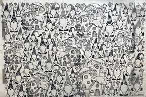 Gnomes - Underglaze Transfer Sheet - Black