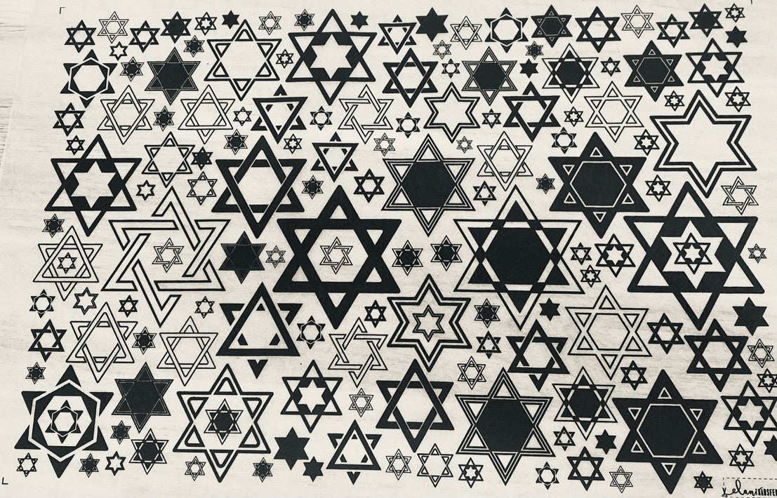 Star of David - Underglaze Transfer Sheet - You Choose Color