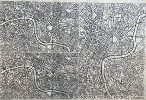 Map London - Underglaze Transfer Sheet - Black