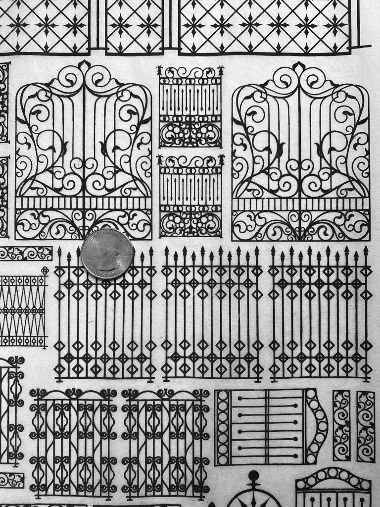 Gates - Underglaze Transfer Sheet - Black