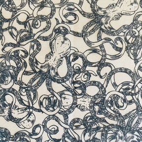 Octopus - Underglaze Transfer Sheet - Black