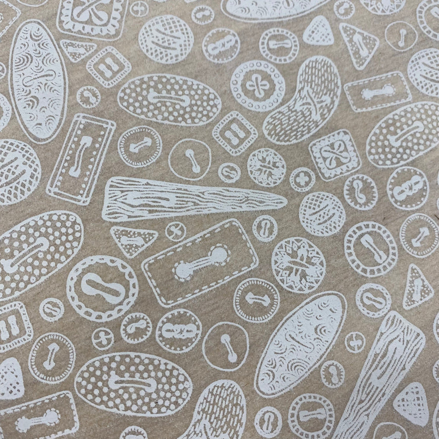 Buttons - Underglaze Transfer Sheet - You Choose Color