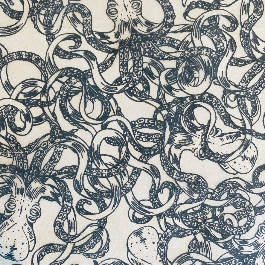 Octopus - Underglaze Transfer Sheet - Black