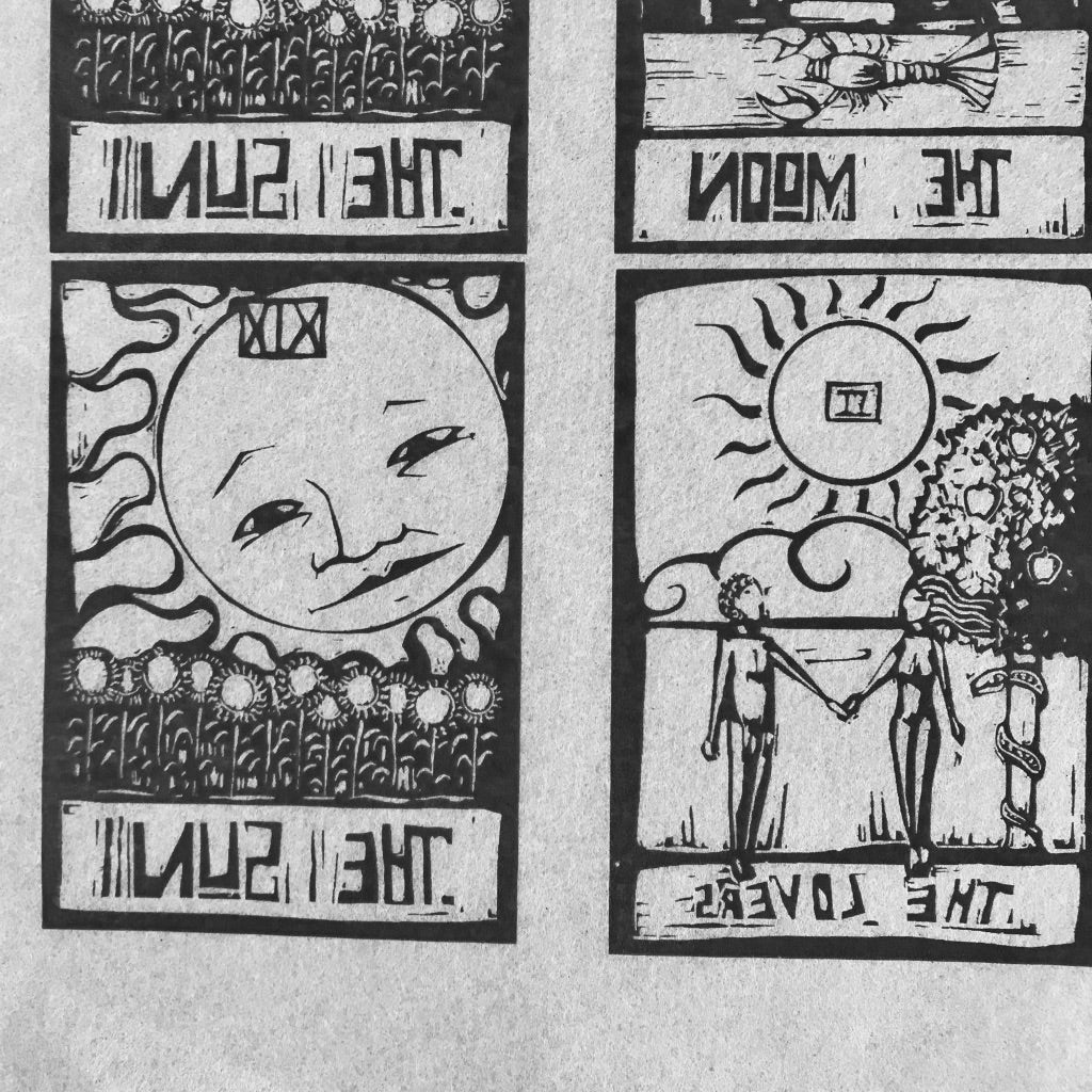 Tarot Cards - Underglaze Transfer Sheet - You Choose Color