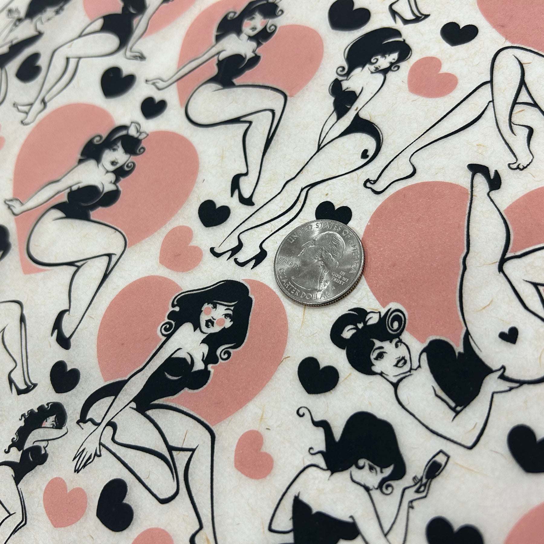 Pin Up - Underglaze Transfer Sheet - Multi Colored