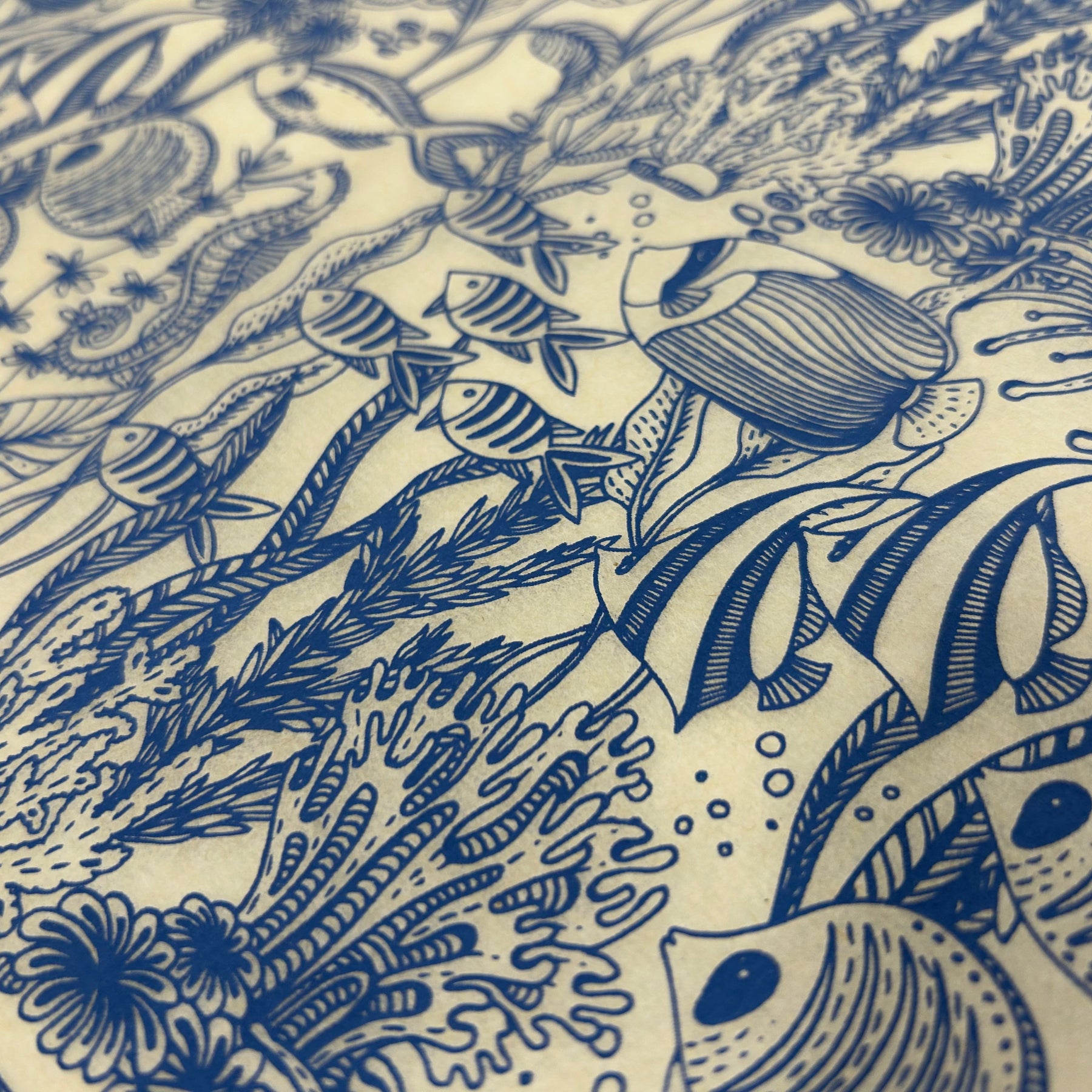 Under The Sea - Underglaze Transfer Sheet - You Choose Color