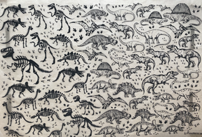 Dinosaurs - Underglaze Transfer Sheet - Black