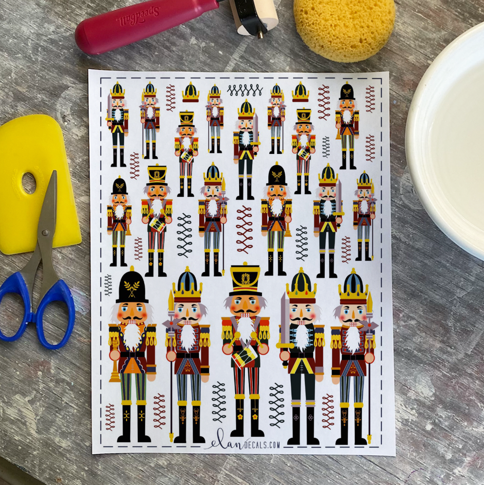 Nutcracker - Overglaze Decal Sheet