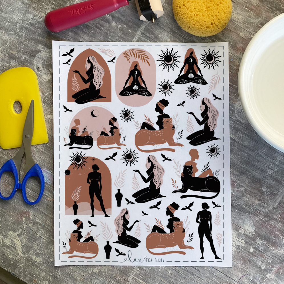 Magic Women - Overglaze Decal Sheet