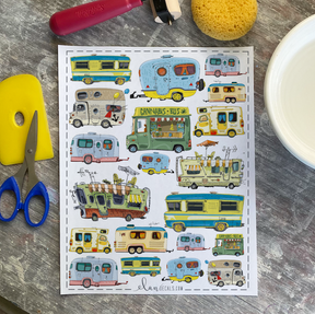 Cannabis Bus - Overglaze Decal Sheet