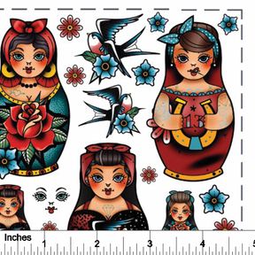 Nesting Dolls - Overglaze Decal Sheet