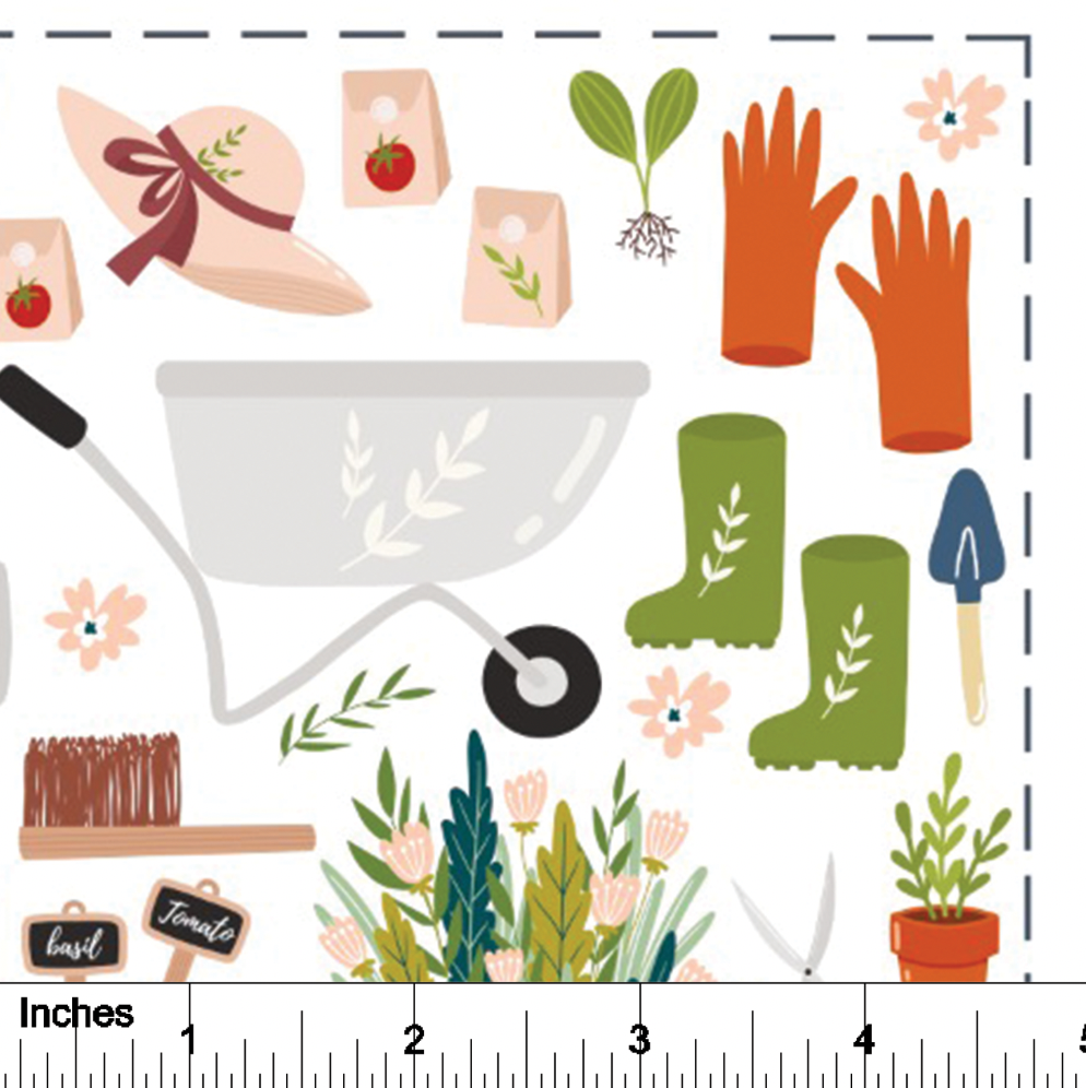 Gardening - Overglaze Decal Sheet