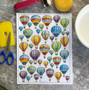 Hot Air Balloons - Overglaze Decal Sheet