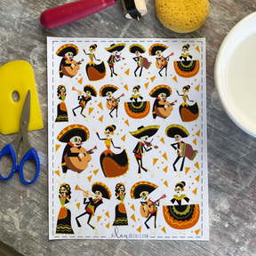 Mariachi - Overglaze Decal Sheet