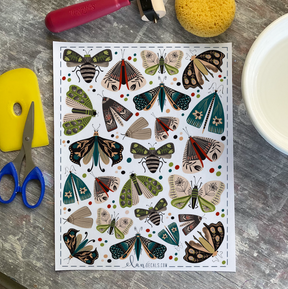 Moths - Overglaze Decal Sheet