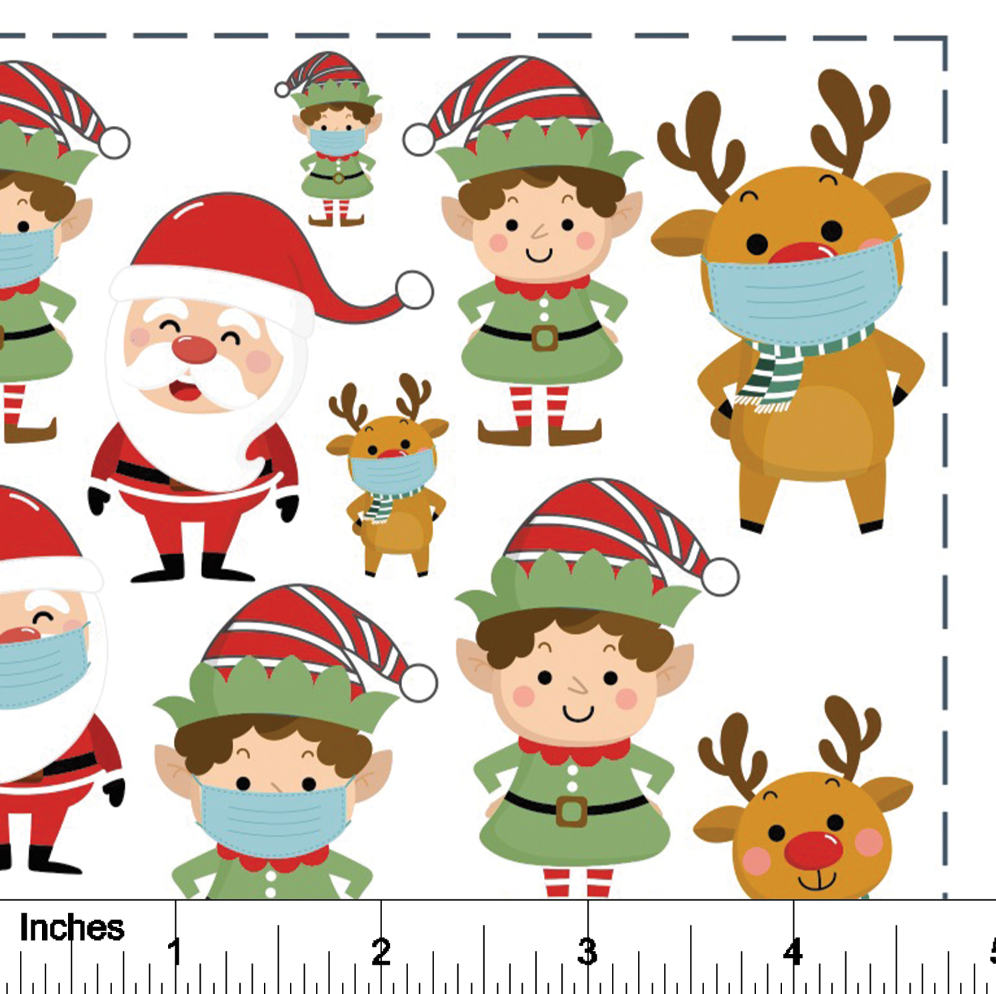 Santa and Friends - Overglaze Decal Sheet