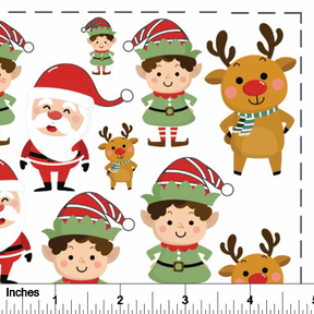 Santa and Friends - Overglaze Decal Sheet