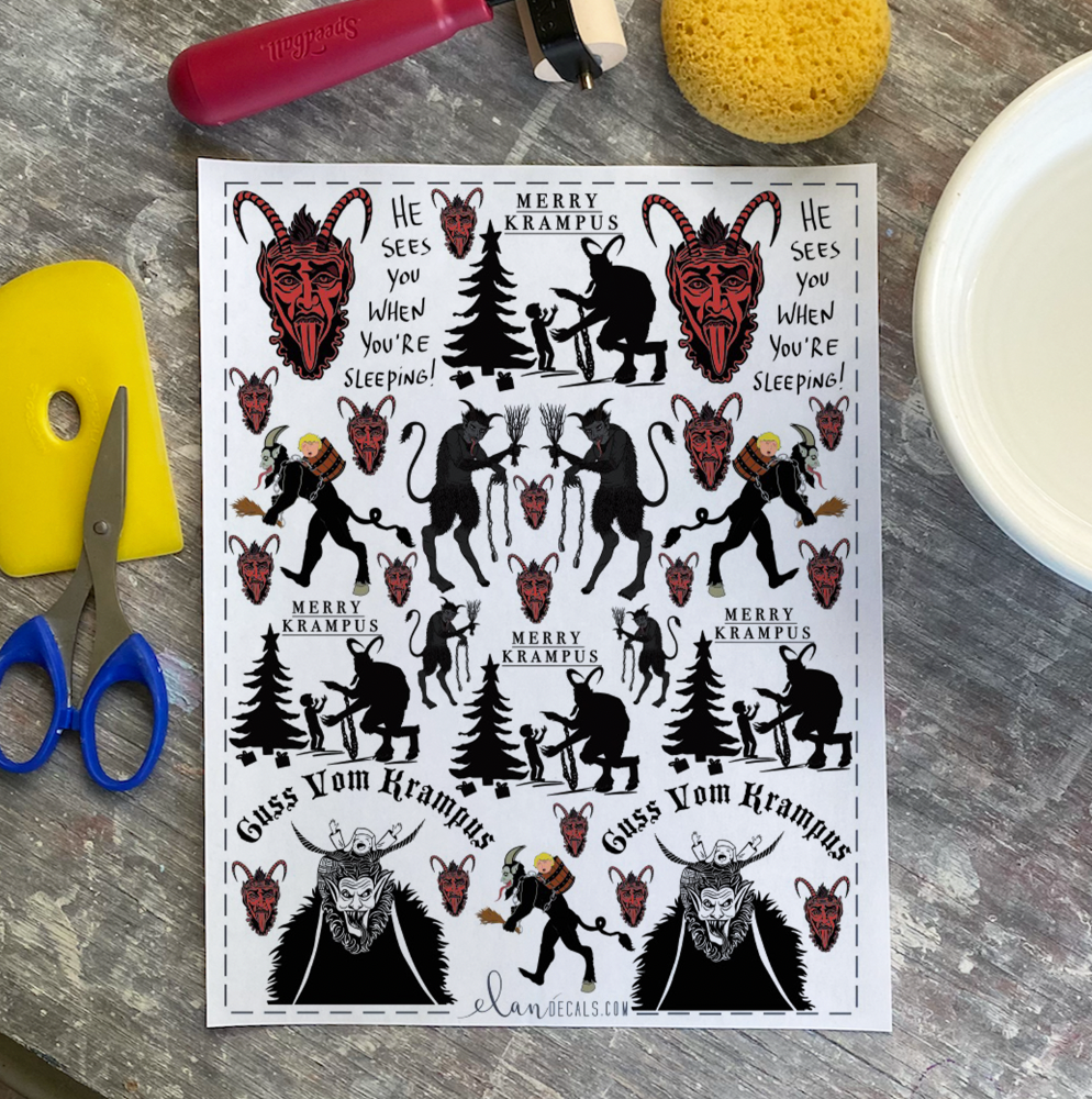 Krampus - Overglaze Decal Sheet