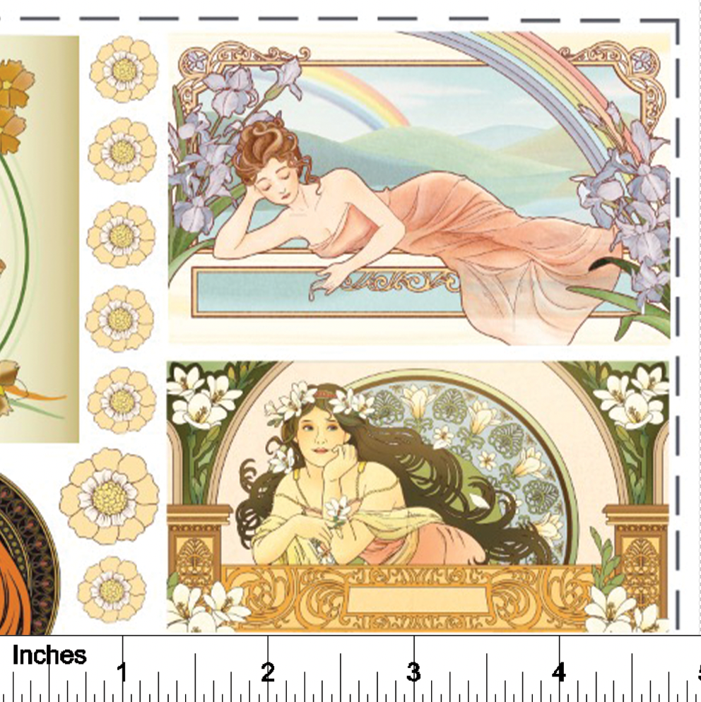 Nouveau Women - Overglaze Decal Sheet