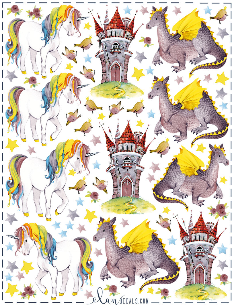 Fairytale - Overglaze Decal Sheet