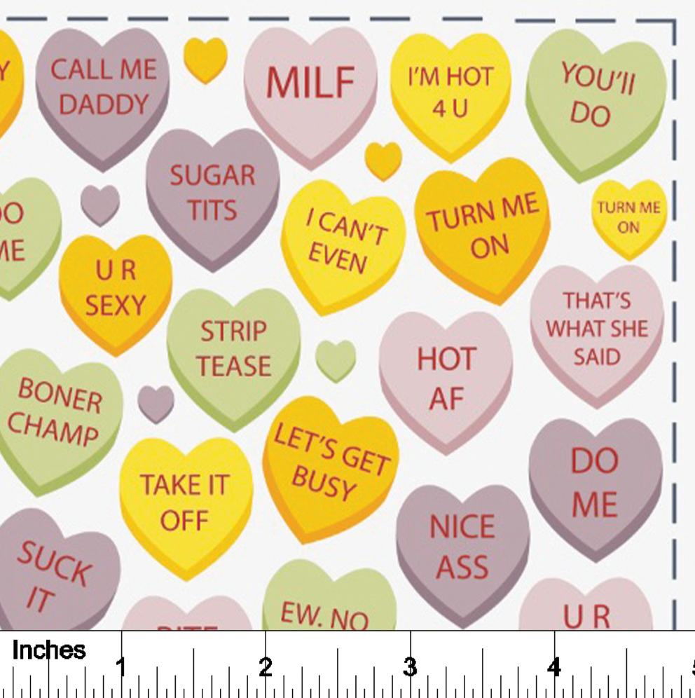 Conversation Hearts - Overglaze Decal Sheet