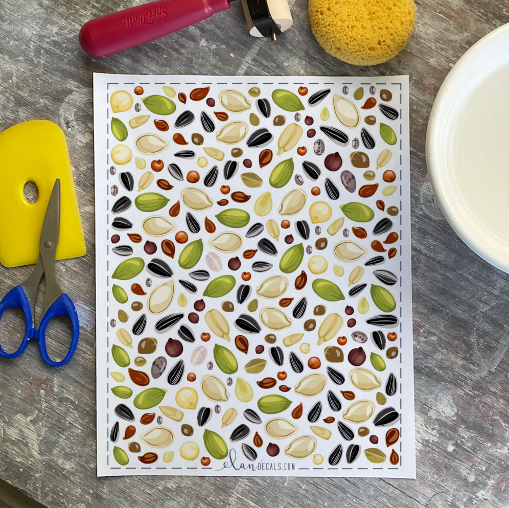 Seeds - Overglaze Decal Sheet